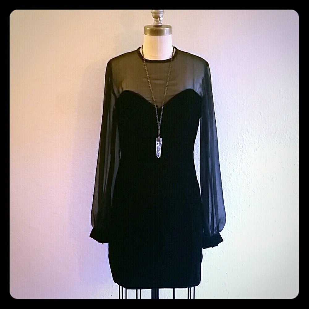 VINTAGE  90s Velvet  Bodycon Fitted dress